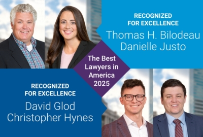 Attorneys Thomas Bilodeau, Scott Stokes, Danielle Justo, David Glod, and Chris Hynes Recognized by Best Lawyers Figure