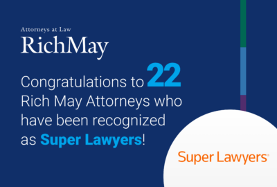 Twenty-two Rich May Attorneys Honored by Super Lawyers Figure