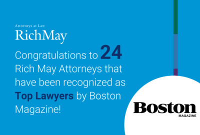 Congratulations to Rich May’s 2024 Boston Magazine Top Lawyers! Figure