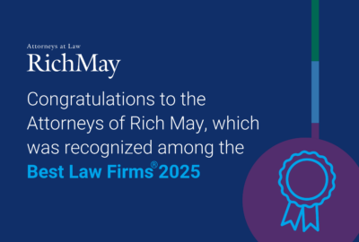 Rich May, P.C. Recognized on 2025 “Best Law Firms” List by Best Lawyers® Figure